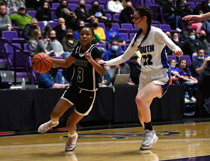 Benson South Medford girls basketball Taylor Balkom 42